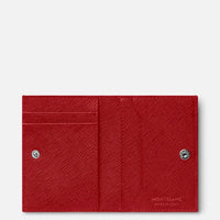 محفظة Montblanc Sartorial Mini 4cc باللون الأحمر